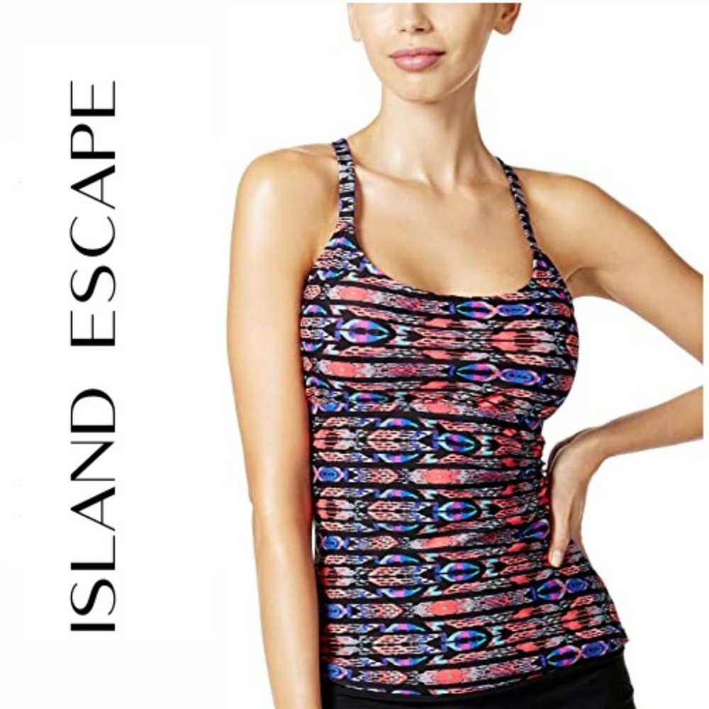 Island Escape Strappy Add-A-Size Tankini Top